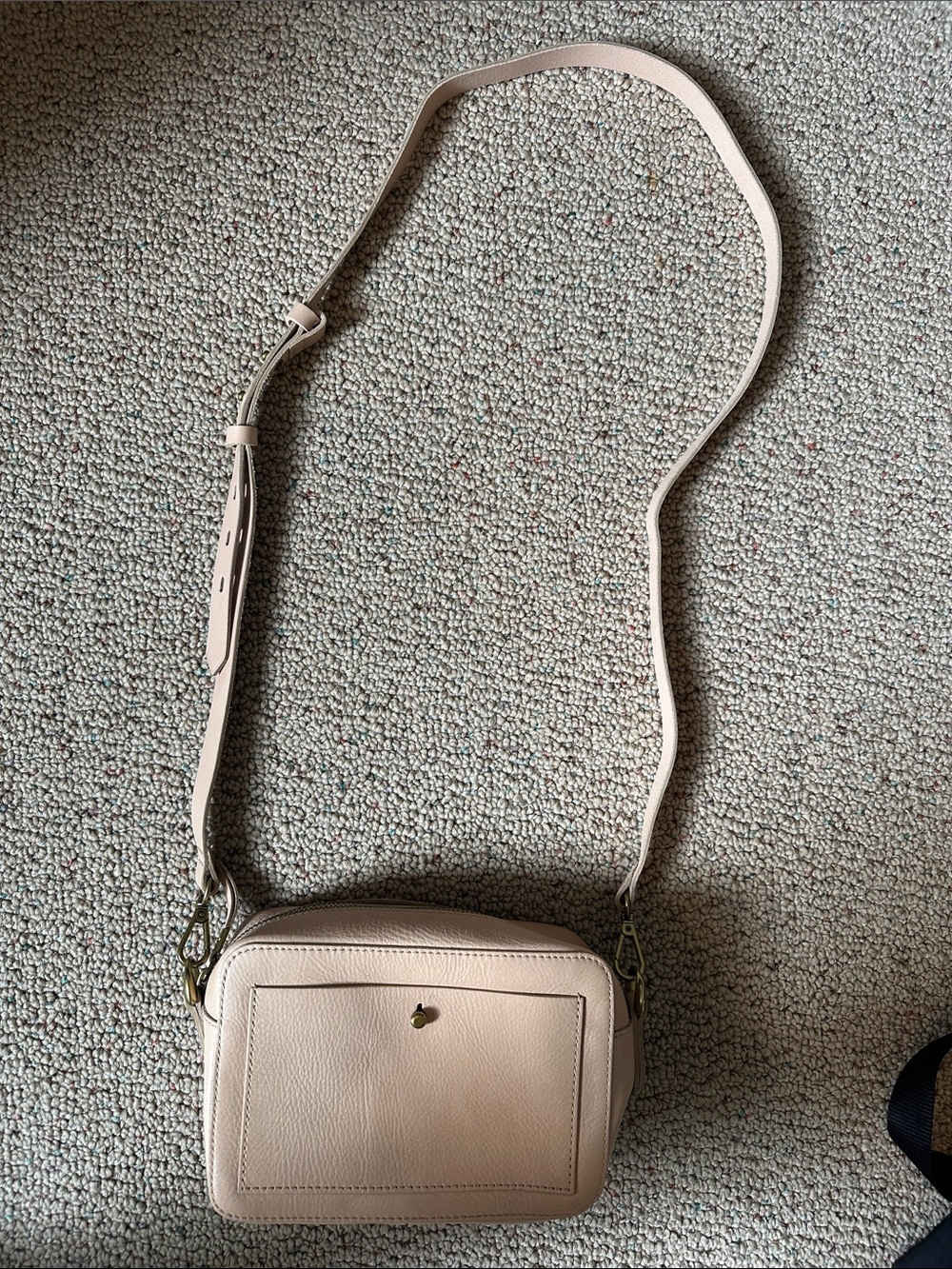 Madewell Beige Leather Crossbody Bag
